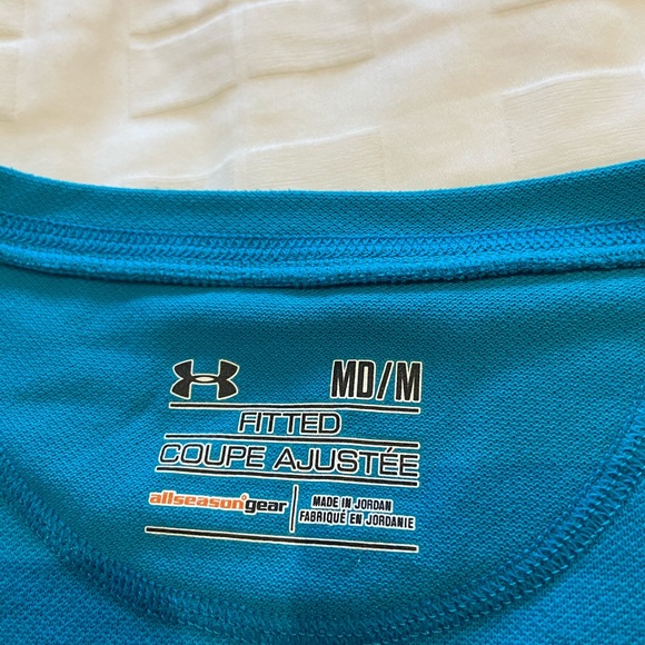 NWOT Blue Under Armour Fitted Long Sleeve - Picture 3 of 3